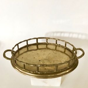 Accents - Vintage | Brass Oval Tray Accents - Vintage | Brass Oval Tray